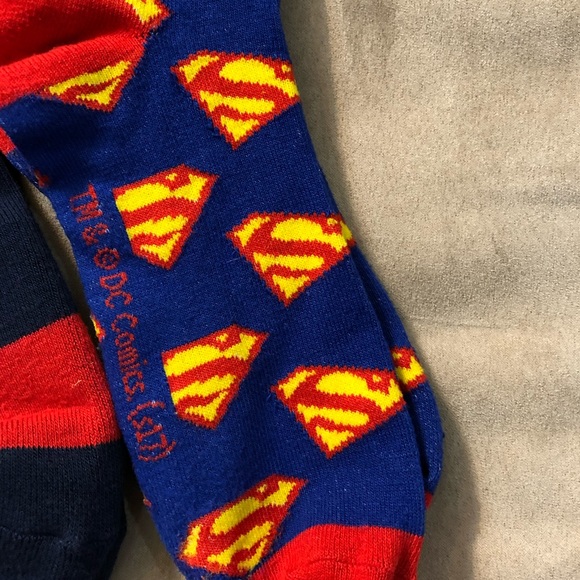 Mens Marvel and Superman 3 pairs socks size 9-11 - Picture 5 of 7